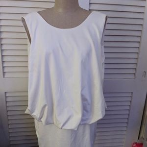 White backless dress